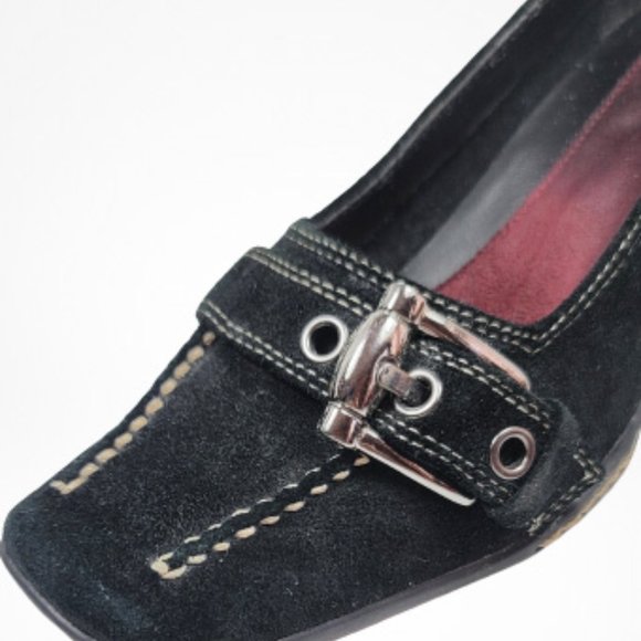 Aerosoles Suede Stitched Leather Road Snap Hills - Picture 3 of 12